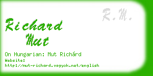 richard mut business card