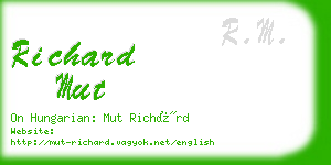 richard mut business card